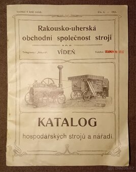 KATALOG HOSPODÁŘSKÝCH STROJŮ A NÁŘADÍ rok 1911 - 10