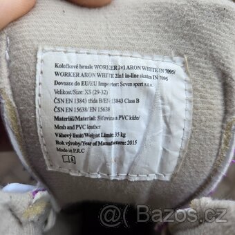 Dětské brusle WORKER 2v1, vel. 29-32 - kolečkové/inline - 10