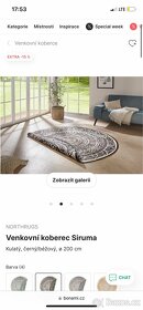 Hanse home mandala černobílý koberec z bonami 2m - 10