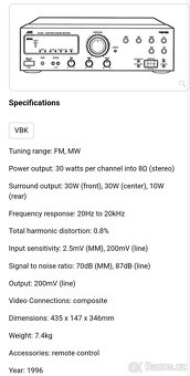 AV receiver JVC RX-320VBK - 10