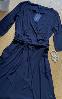 Zavinovací tmavě modré šaty Gant, vel. L - 10