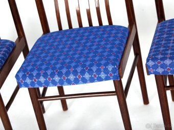 Zachovalé retro židle s nový, čalouněním. - 10