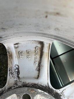 Alu kola orig Škoda + zimní pneu 195/65 r15 - 10
