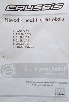 Dámské elektro kolo E-cross lady 7.3 - 10