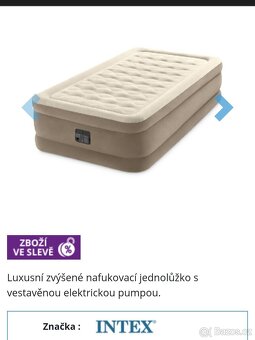 Nafukovací postel s vestavěnou elektrickou pumpou - 10