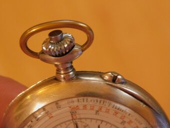 Stříbrné kapesní hodinky "J. Auricoste" s chronometrem - 10