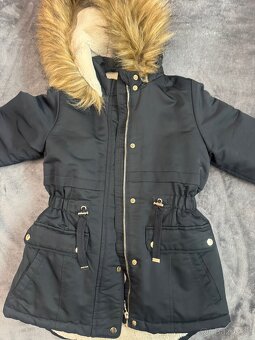 Dívčí zimní bunda/ parka F&F 122/128 - 10