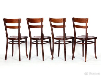 Secesníjídelní židle GT Thonet, No 654, 4 kusy. - 10