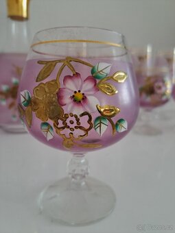 Ručně malovaná skleněná souprava Hand Made Glass - 10