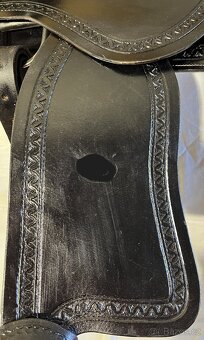 Westernové sedlo 9) černé Basket s úzkou bordurou - 10
