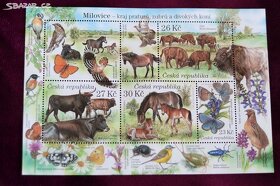 Krásné poštovní známky - aršíky 10 druhů - 10