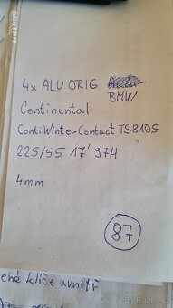 BMW ORIG ALU 225/55/17 97H - ZIMA - 5x120 - Č.87 - 10
