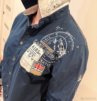Košile Camp David Navy Blue Haritage Brand Regular Fit - 10