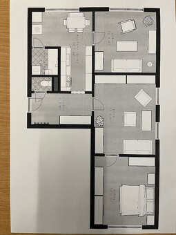 Pronájem bytu 3+1, 64m2, Písek - 10