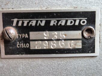 Staré rádio Titan 935, Praha, rok 1936 - 10