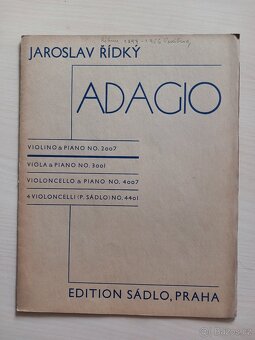 JAROSLAV ŘÍDKÝ – kolekce not - 10