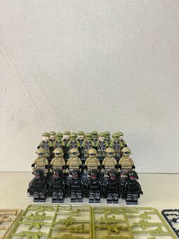 Figúrky S.W.A.T a iné - (16ks) typ lego + zbrane - 10