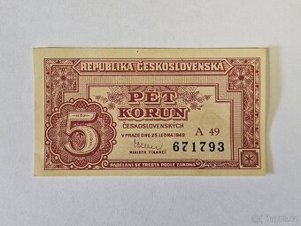 Staré Československe bankovky - 10