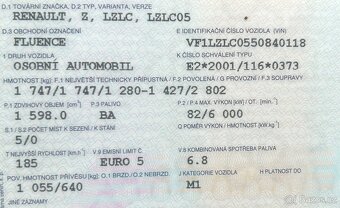 Renault Fluence 1.6 16V 82 kW 2014 - původ ČR - 10