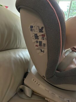 Otočná autosedačka TWT Plus ISIZE BUF BOOF Pink - 10