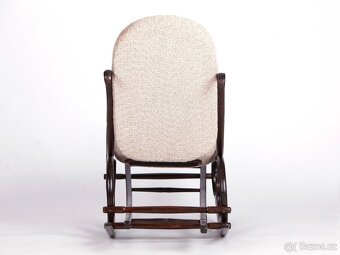 Starožitné houpací křeslo THONET. - 10