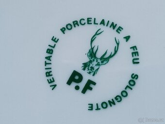 VINTAGE PORCELÁNOVÁ DÓZA NA OKURKY SOLOGNOTE FRANCIE - 10