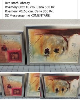 Staré obrazy viz fota. Ceny a rozměry viz fota. - 10