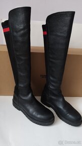 Dámské kožené boty Tommy Hilfiger velikost 39 - 10