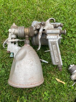 stříkací pistole malířská lakýrnická pistole stará - 10