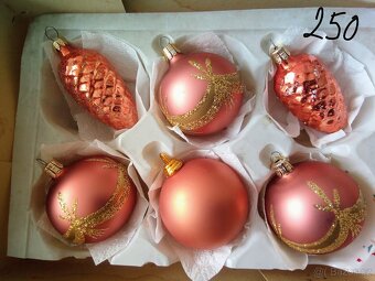 Vánoční ozdoby - staré, vánoční ozdoby, baňky , korálkové - 10