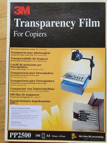 Průhledné transparentní fólie A4 pro laser / kopírku - 10