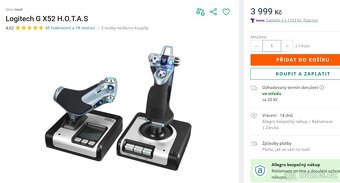 Saitek X52 H.O.T.A.S – TOP stav, vzácnější kus - 10