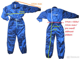 Vintage 90s kvalitní modrá dámská snow kombinéza - 10