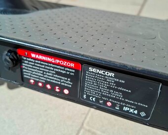Prodám elektrokoloběžku Sencor S30, TOP stav - 10