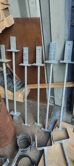 Železné sloupy 3m, Kotvy na pergoly - 10