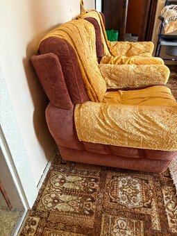 Retro sedačka, gauč, křesla - 10