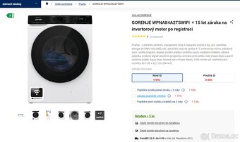 Gorenje  Advanced WPNA84A2TSWIFI bílá - 10