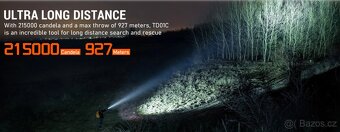 svítilna WURKKOS TD01 USB 2200 L, LED, 5000 mAh, 1035m - 10