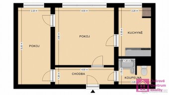 Prodej bytu 2+1, 44 m2, Na Valtické, Břeclav - Charvátská No - 10
