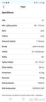 Dětskě odrážedlo Arcore DOODLE - 10