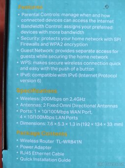 TP-LINK TL-WR841N, wifi router 300Mbps, wireless - 10