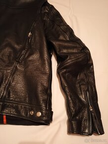 dámská kožená moto bunda - 10