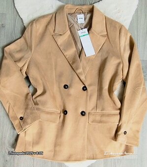 Dámské teplejší sako z umělého semiše v. Xl. - 10