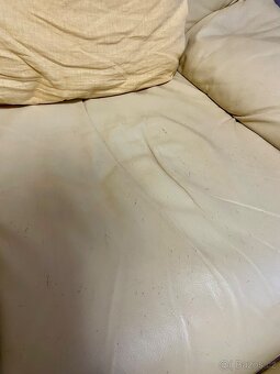 Sedací souprava 3+2+1 +taburet pravá kůže - 10