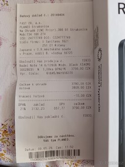 Prodám nový Xiaomi Redmi Note 14 - 10
