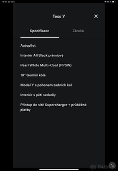 Tesla model Y SR RWD 2024 ODPOČET DPH najeto 15 tis.km - 10
