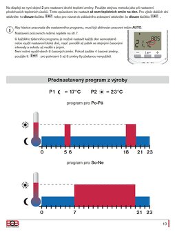 Digitální termostatická hlavice HD13 - 10