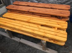 Zahradní posezení , pivní set , lavice , masiv ,stohovatelný - 10