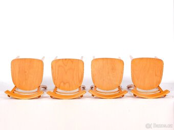 Zachovalé jídelní židle TON, 4 ks, buk. - 10