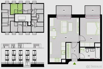 Pronájem bytu 2+kk • 48 m² , Oldřichovská, Praha - Ďáblice - 10